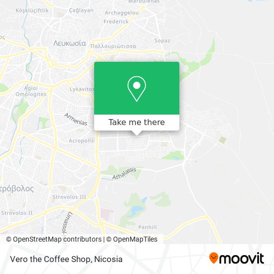 Vero the Coffee Shop map