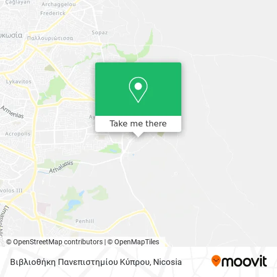 Βιβλιοθήκη Πανεπιστημίου Κύπρου map