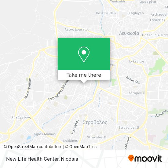 New Life Health Center map