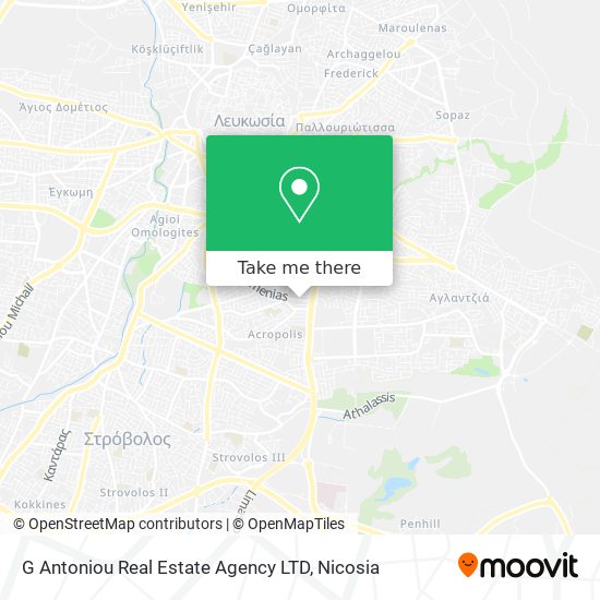 G Antoniou Real Estate Agency LTD map
