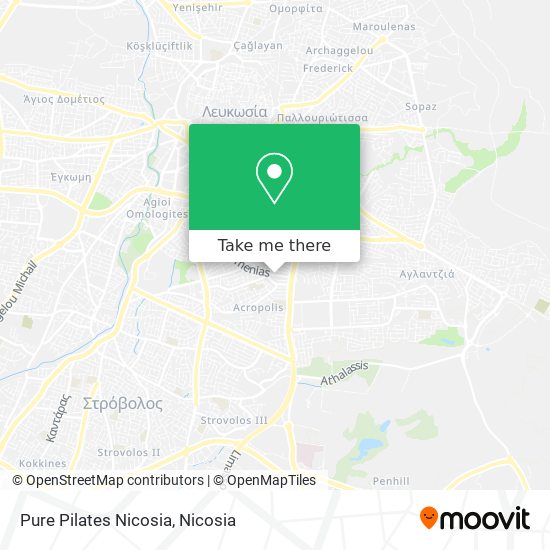 Pure Pilates Nicosia map