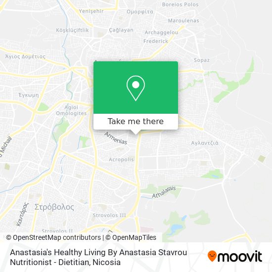 Anastasia's Healthy Living By Anastasia Stavrou Nutritionist - Dietitian map
