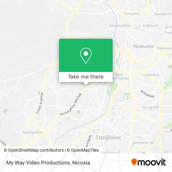 My Way Video Productions map