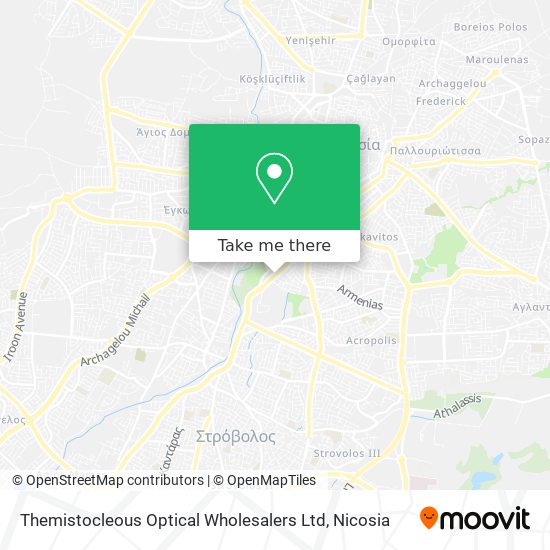 Themistocleous Optical Wholesalers Ltd map