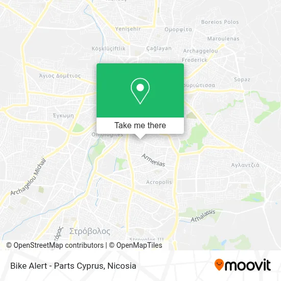 Bike Alert - Parts Cyprus map