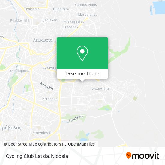 Cycling Club Latsia map