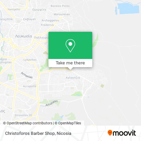 Christoforos Barber Shop map