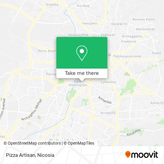 Pizza Artisan map