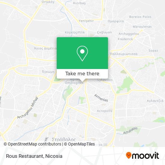 Rous Restaurant map