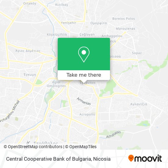 Central Cooperative Bank of Bulgaria map