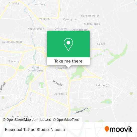 Essential Tattoo Studio map