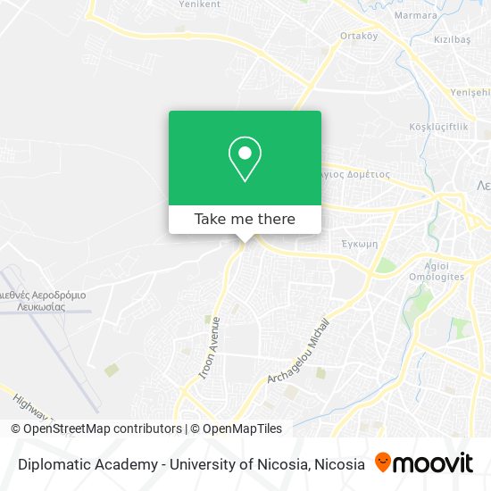 Diplomatic Academy - University of Nicosia map