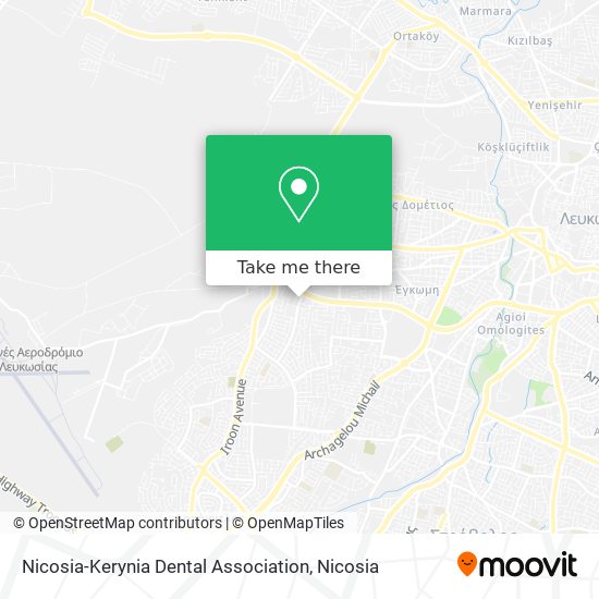 Nicosia-Kerynia Dental Association map