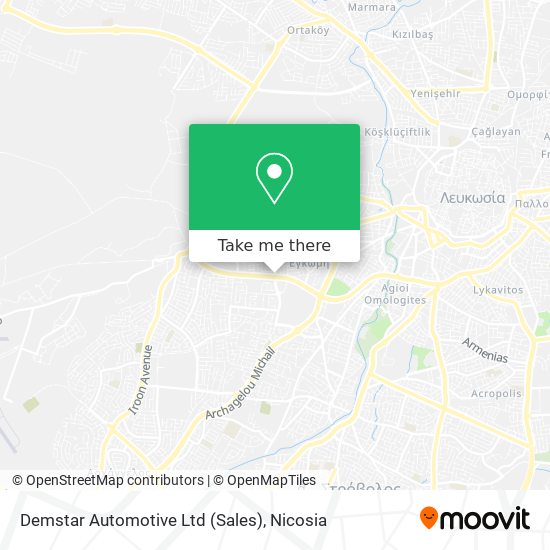 Demstar Automotive Ltd (Sales) map