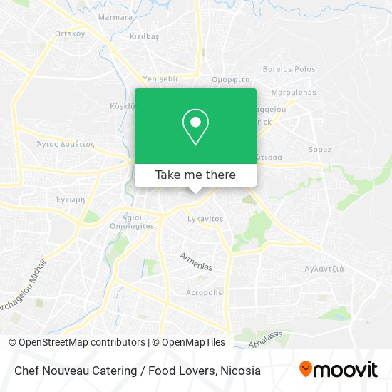 Chef Nouveau Catering / Food Lovers map