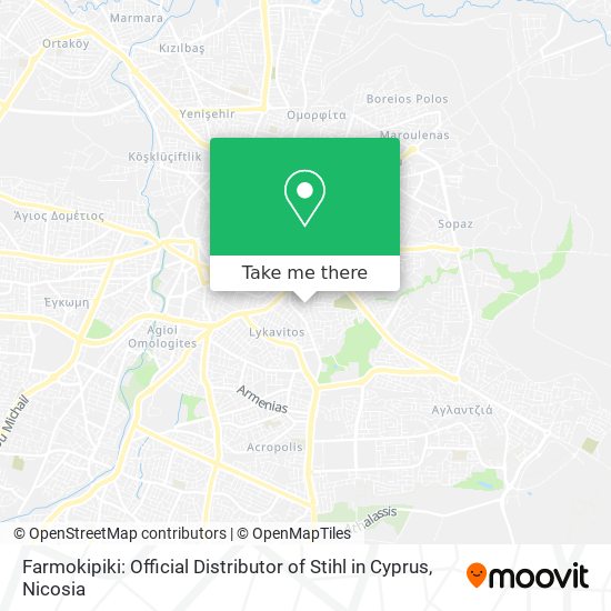 Farmokipiki: Official Distributor of Stihl in Cyprus map