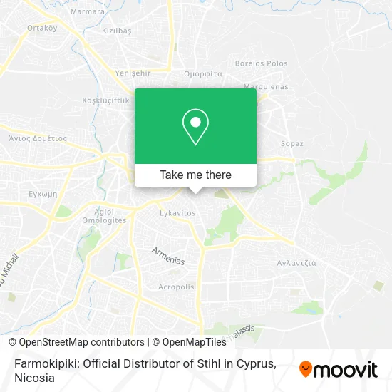 Farmokipiki: Official Distributor of Stihl in Cyprus map