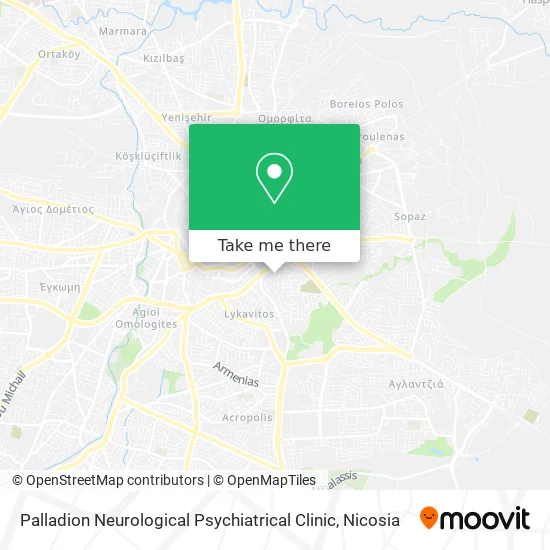 Palladion Neurological Psychiatrical Clinic map