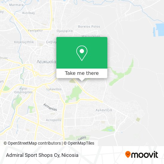 Admiral Sport Shops Cy map