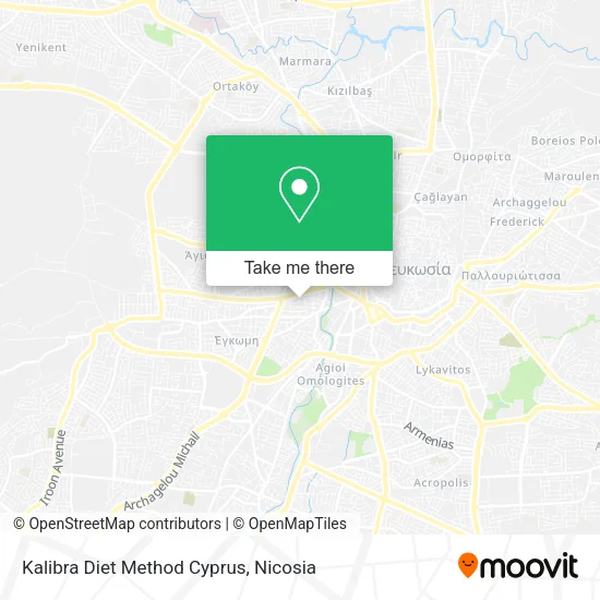Kalibra Diet Method Cyprus map