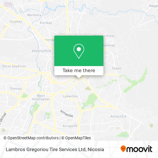 Lambros Gregoriou Tire Services Ltd map