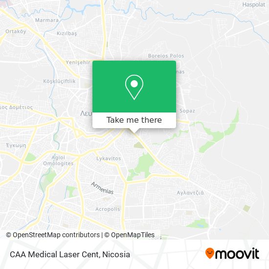 CAA Medical Laser Cent map