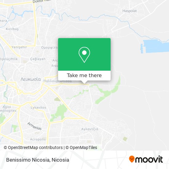Benissimo Nicosia map