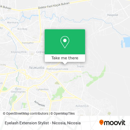 Eyelash Extension Stylist - Nicosia map