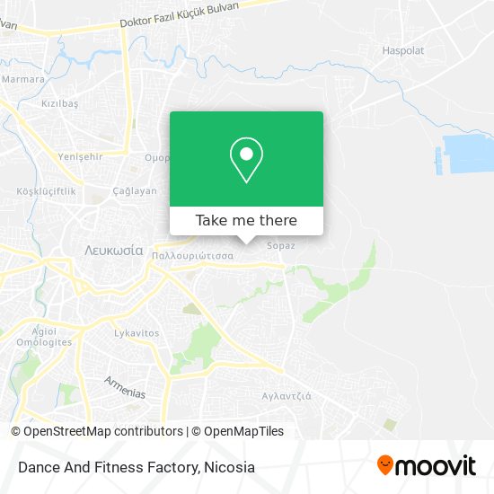 Dance And Fitness Factory map
