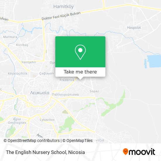 The English Nursery School map