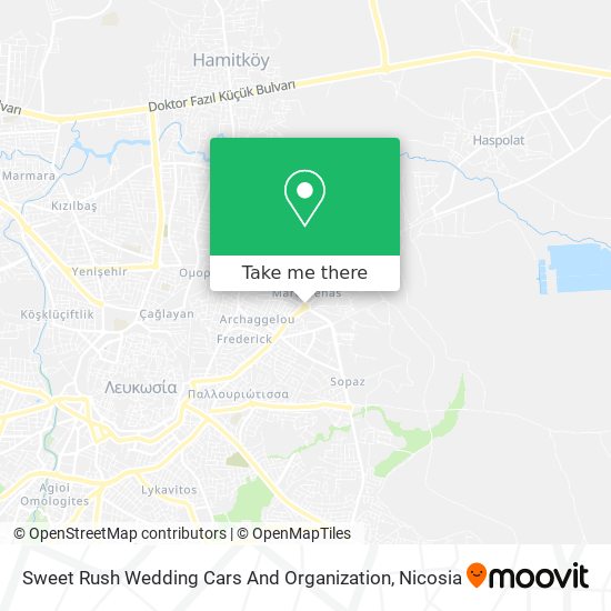 Sweet Rush Wedding Cars And Organization map
