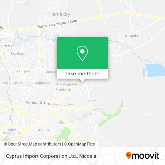 Cyprus Import Corporation Ltd. map