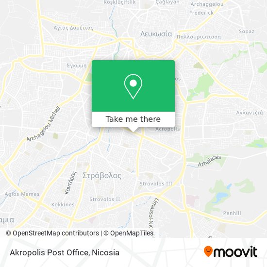 Akropolis Post Office map