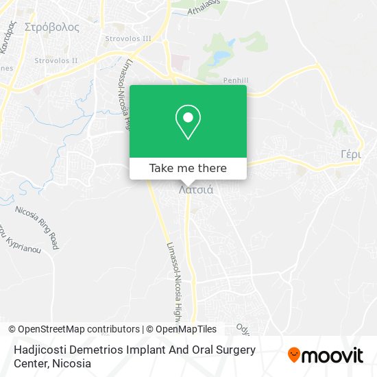 Hadjicosti Demetrios Implant And Oral Surgery Center map