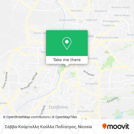 Σάββα-Κούρτελλη Κούλλα Ποδίατρος map