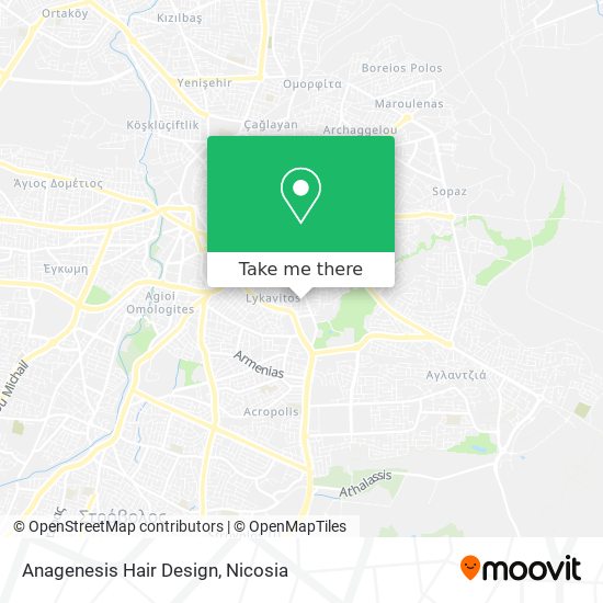 Anagenesis Hair Design map