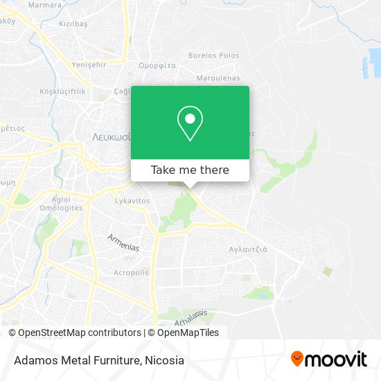Adamos Metal Furniture map
