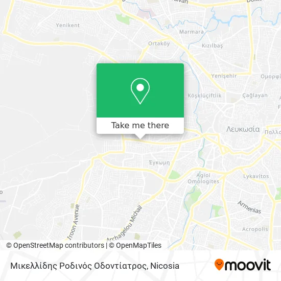 Μικελλίδης Ροδινός Οδοντίατρος map