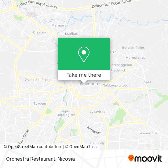 Orchestra Restaurant map