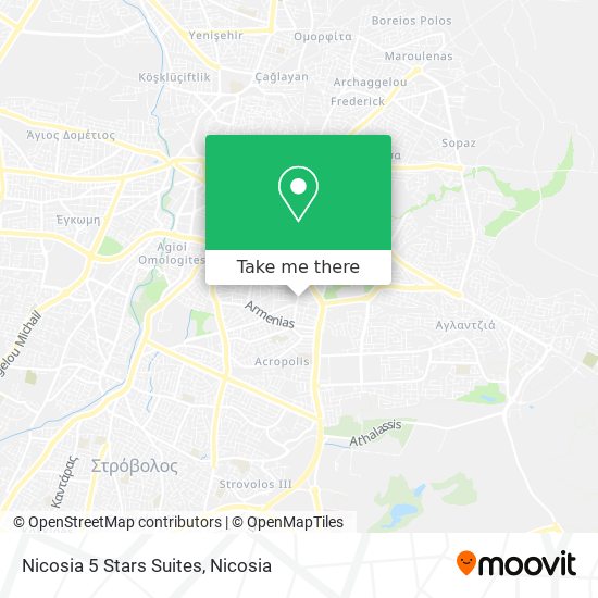Nicosia 5 Stars Suites map
