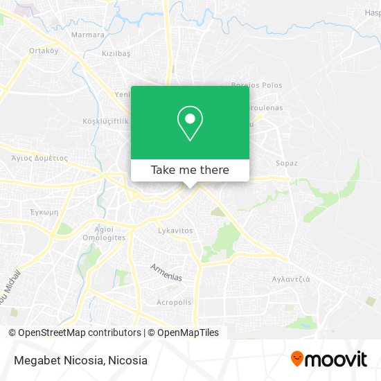 Megabet Nicosia map
