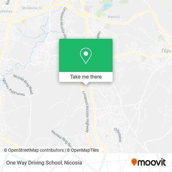 One Way Driving School map