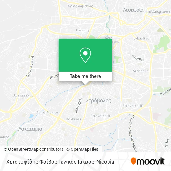 Χριστοφίδης Φοίβος Γενικός Ιατρός map