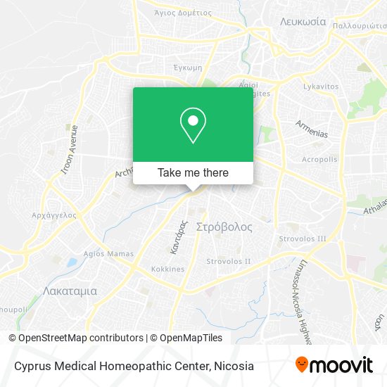 Cyprus Medical Homeopathic Center map