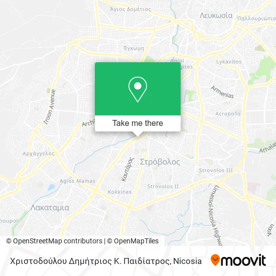Χριστοδούλου Δημήτριος Κ. Παιδίατρος map