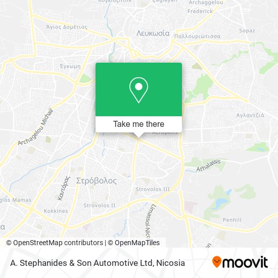A. Stephanides & Son Automotive Ltd map