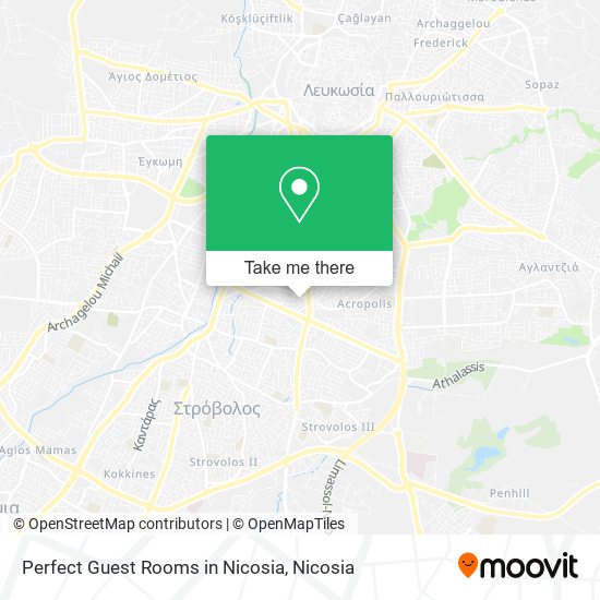 Perfect Guest Rooms in Nicosia map