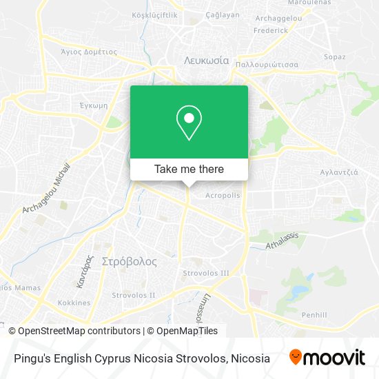 Pingu's English Cyprus Nicosia Strovolos map