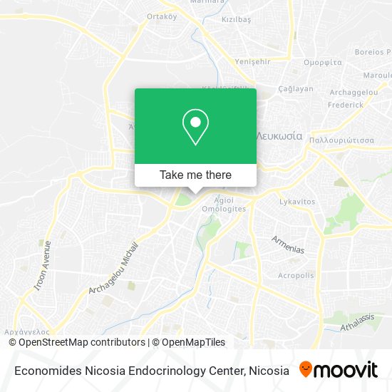 Economides Nicosia Endocrinology Center map