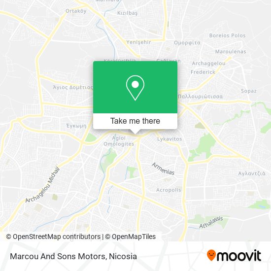 Marcou And Sons Motors map